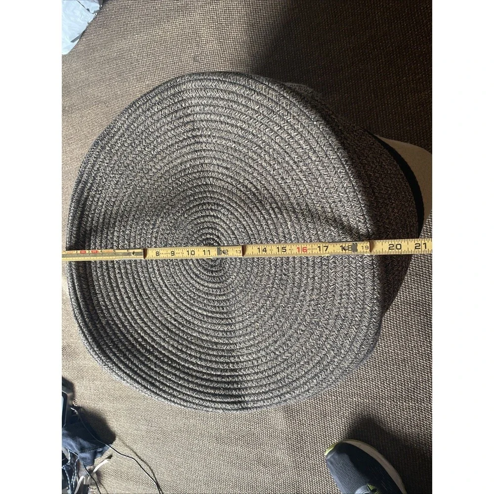 XLarge Cotton Rope Woven Laundry Basket Measurements In Photos